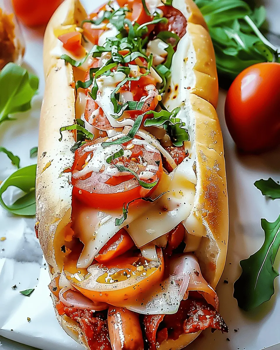 Baked Italian Grinder Sandwiches: Easy Recipe with Turkey Bacon and Chicken Ham