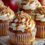 Caramel Apple Pie Cupcakes