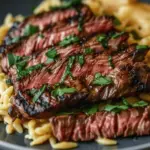 Flank Steak with Creamy Orzo