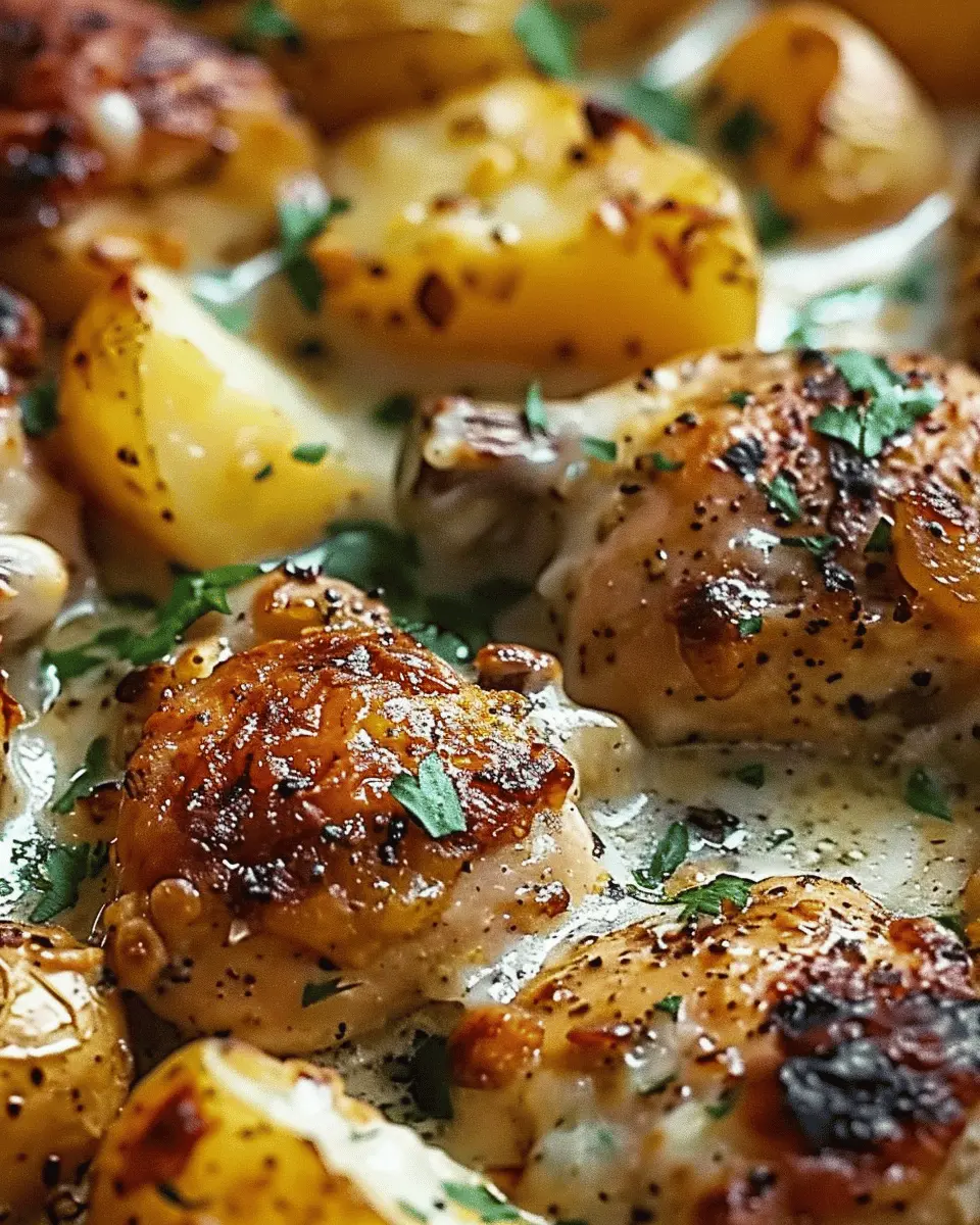 Garlic Parmesan Crockpot Chicken and Potatoes: Easy Comfort Food Delight