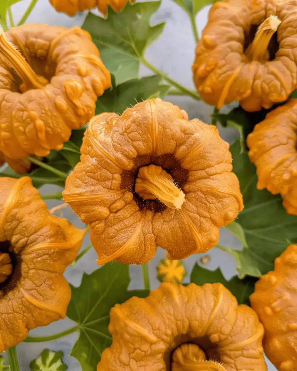 Healthy Pumpkin Blossoms with Turkey Bacon and Chicken Ham Delight