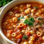 Hearty Italian Pasta Fagioli Soup