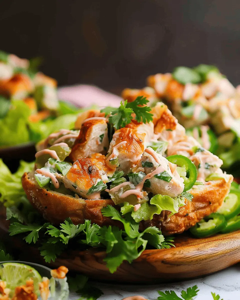 Jalapeño Popper Chicken Salad: A Juicy Twist with Turkey Bacon