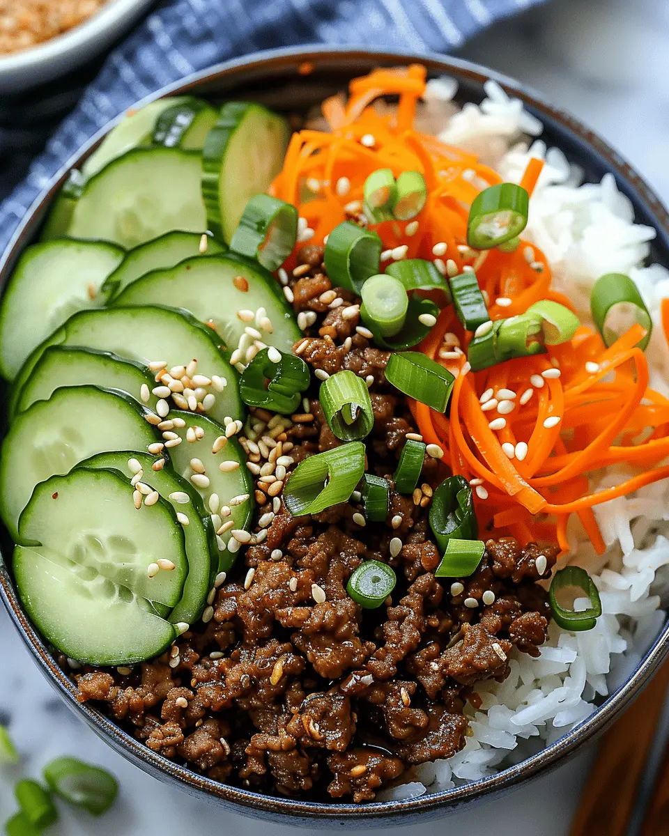 Korean Ground Beef Bowl: Easy Family Dinner Delight You’ll Love