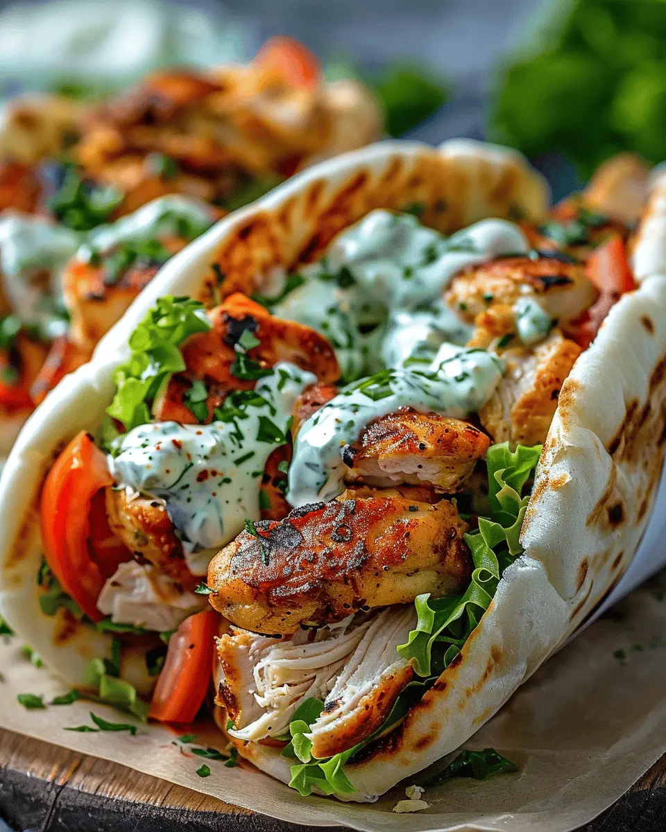 Mediterranean Chicken Gyros: Easy and Flavorful Homemade Delight