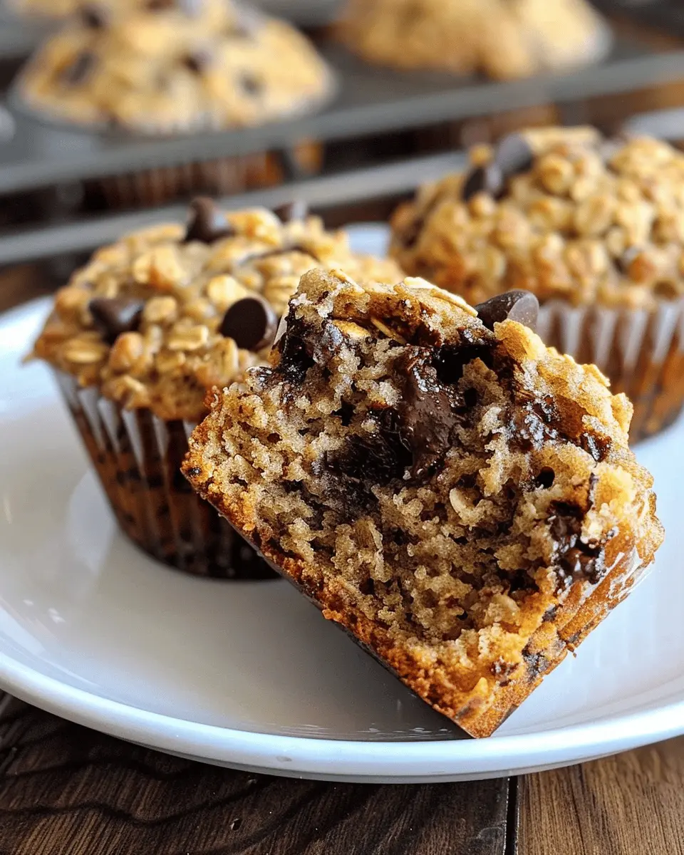 Oatmeal Chocolate Chip Breakfast Muffins: The Best Healthy Treat