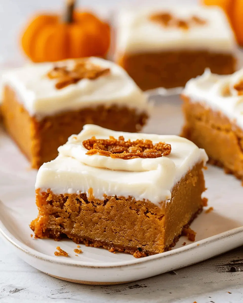 Pumpkin Bars with Cream Cheese Frosting: The Best Cozy Treat