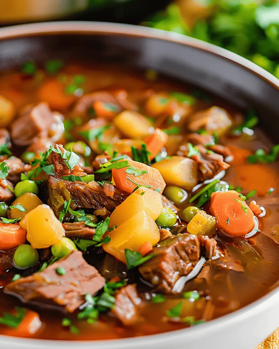 Slow Cooker Beef and Vegetable Soup: A Cozy, Heartwarming Recipe