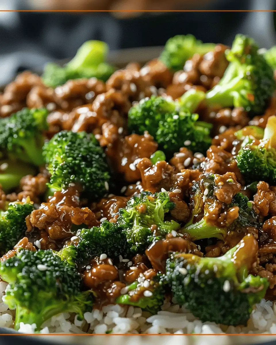 Honey Garlic Ground Beef and Broccoli: A Quick and Easy Delight