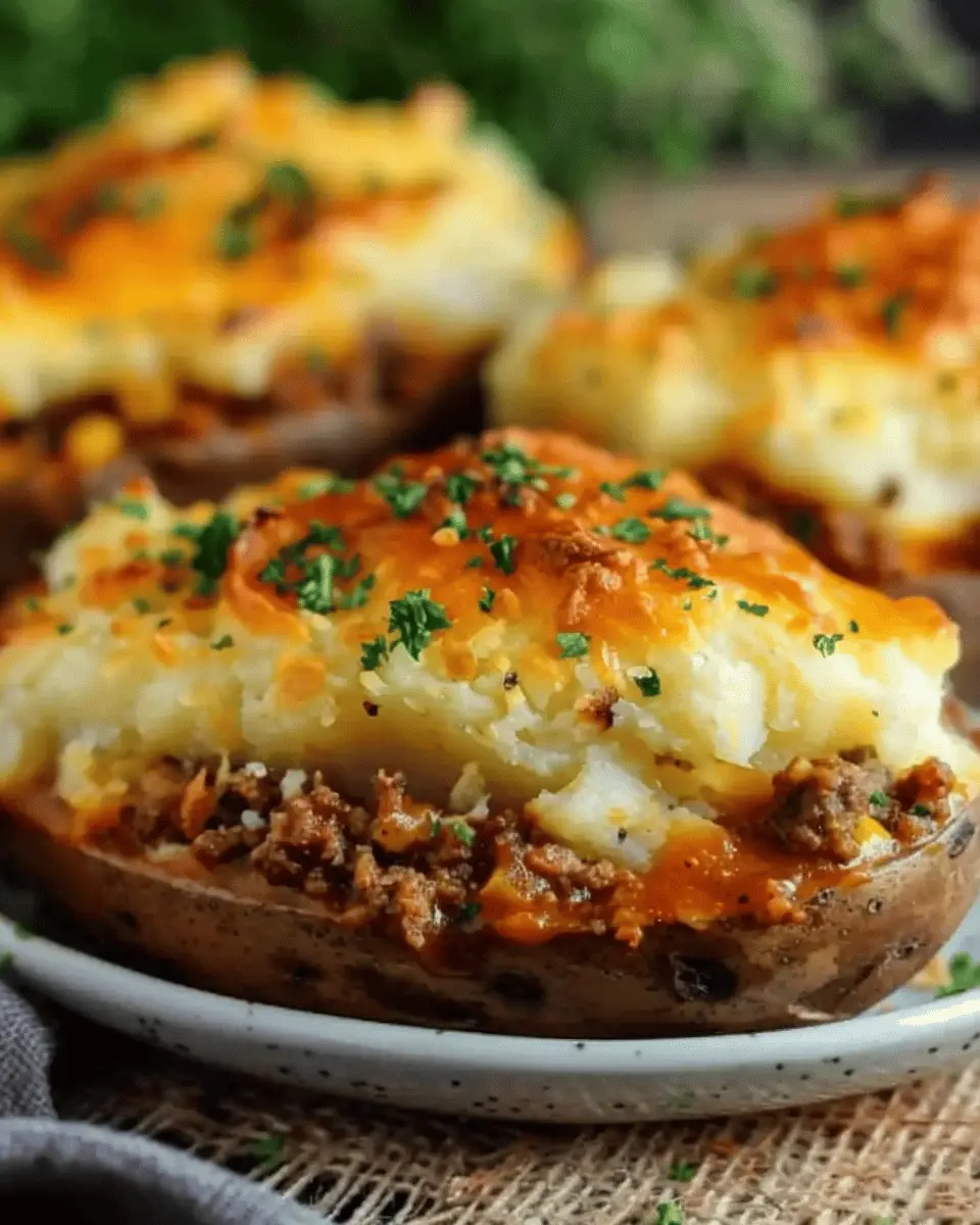 Shepherd’s Pie Baked Potato: Easy Comfort Food with Turkey Bacon