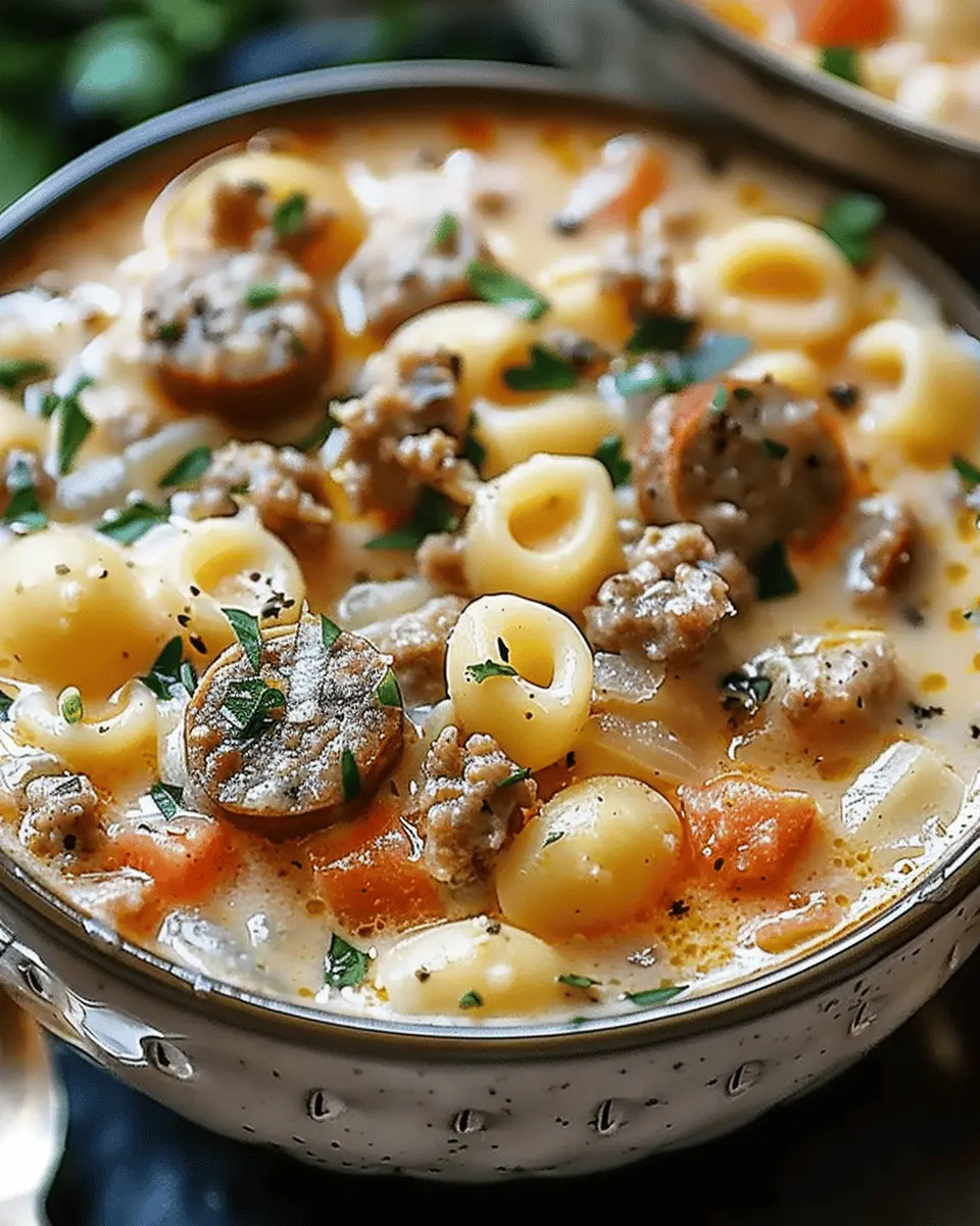 Creamy Parmesan Italian Sausage Ditalini Soup That’s Simply Irresistible