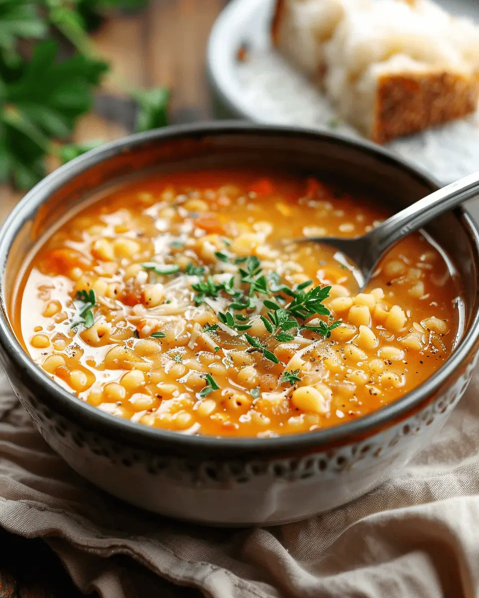Easy Italian Pastina Soup: A Heartwarming Bowl with Turkey Bacon and Chicken Ham