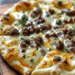 Biscuits and Sausage Gravy Breakfast Pizza