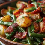 Country Ranch Green Beans and Potatoes with Bacon