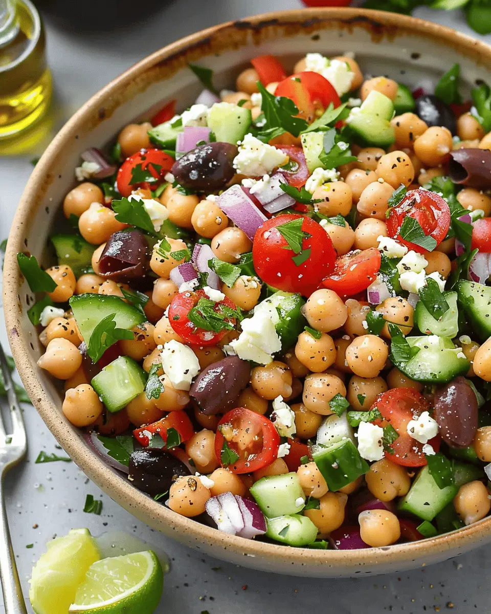 Mediterranean Chickpea Salad: A Refreshing Take for Food Lovers