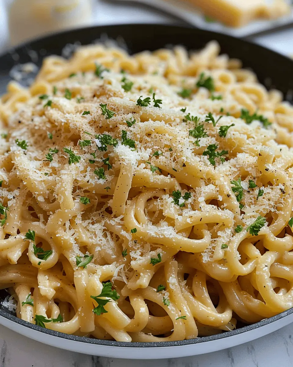 One-Pan Butter Parmesan Pasta: Easy Comfort Food with Turkey Bacon