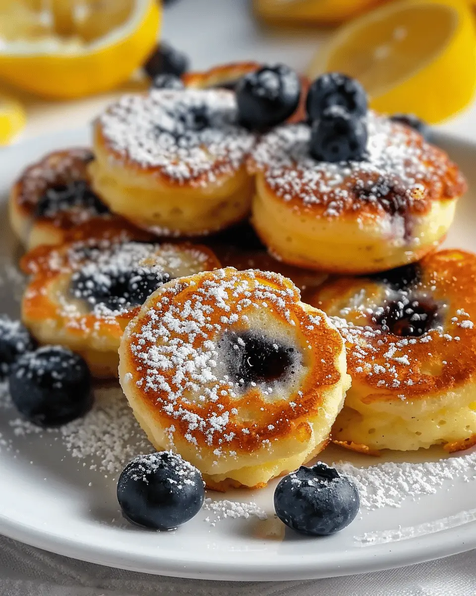 Blueberry Lemon Pancake Bites: Easy Treats with Turkey Bacon