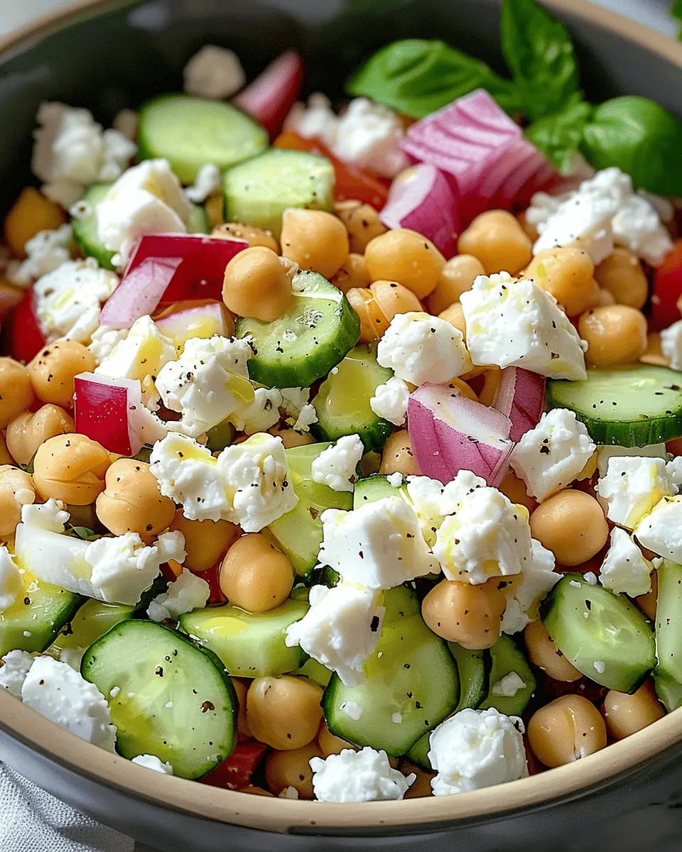 Cottage Cheese and Chickpea Salad: Easy, Protein-Packed Delight