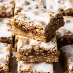 Iced Oatmeal Cookie Bars