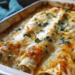38g Protein Chicken Enchiladas with Dreamy White Sauce