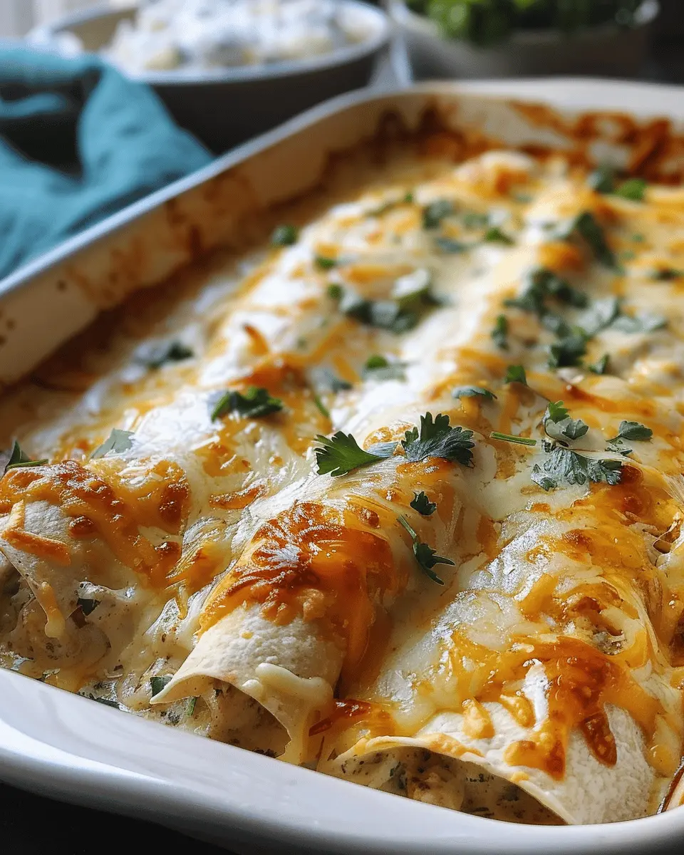 38g Protein Chicken Enchiladas: Easy Recipe with Dreamy White Sauce