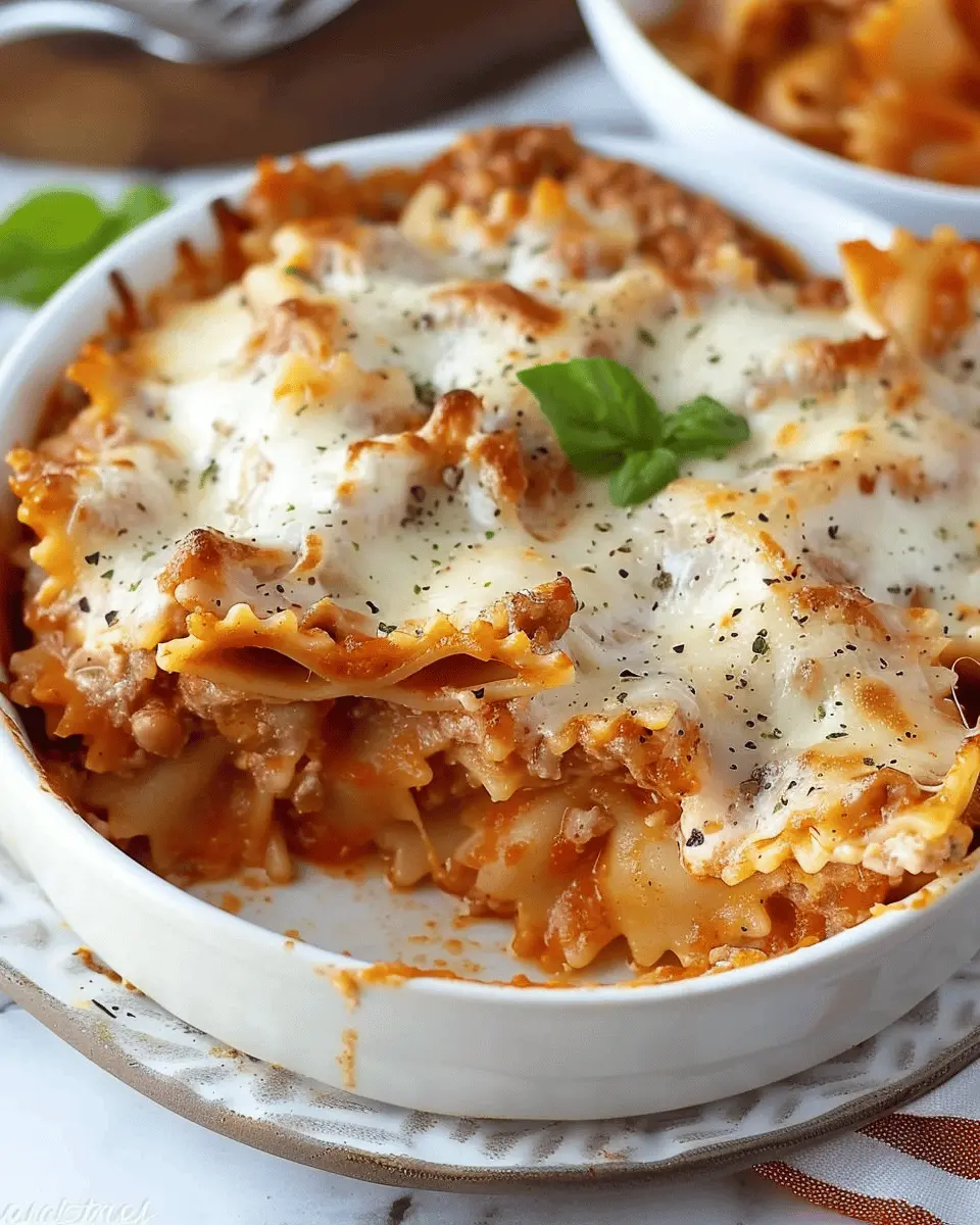 Bow Tie Pasta Lasagna: An Easy and Indulgent Family Dinner