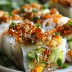 Low Carb Baked Big Mac Rice Paper Rolls
