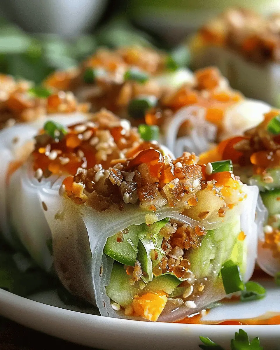 Low Carb Baked Big Mac Rice Paper Rolls with Turkey Bacon Delight