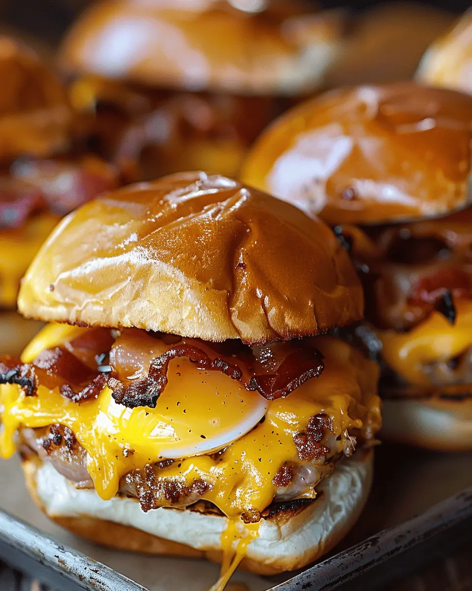 Crack Breakfast Sliders: Indulgent Turkey Bacon Egg & Cheese Delight