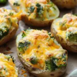 Broccoli and Cheddar Twice-Baked Potatoes