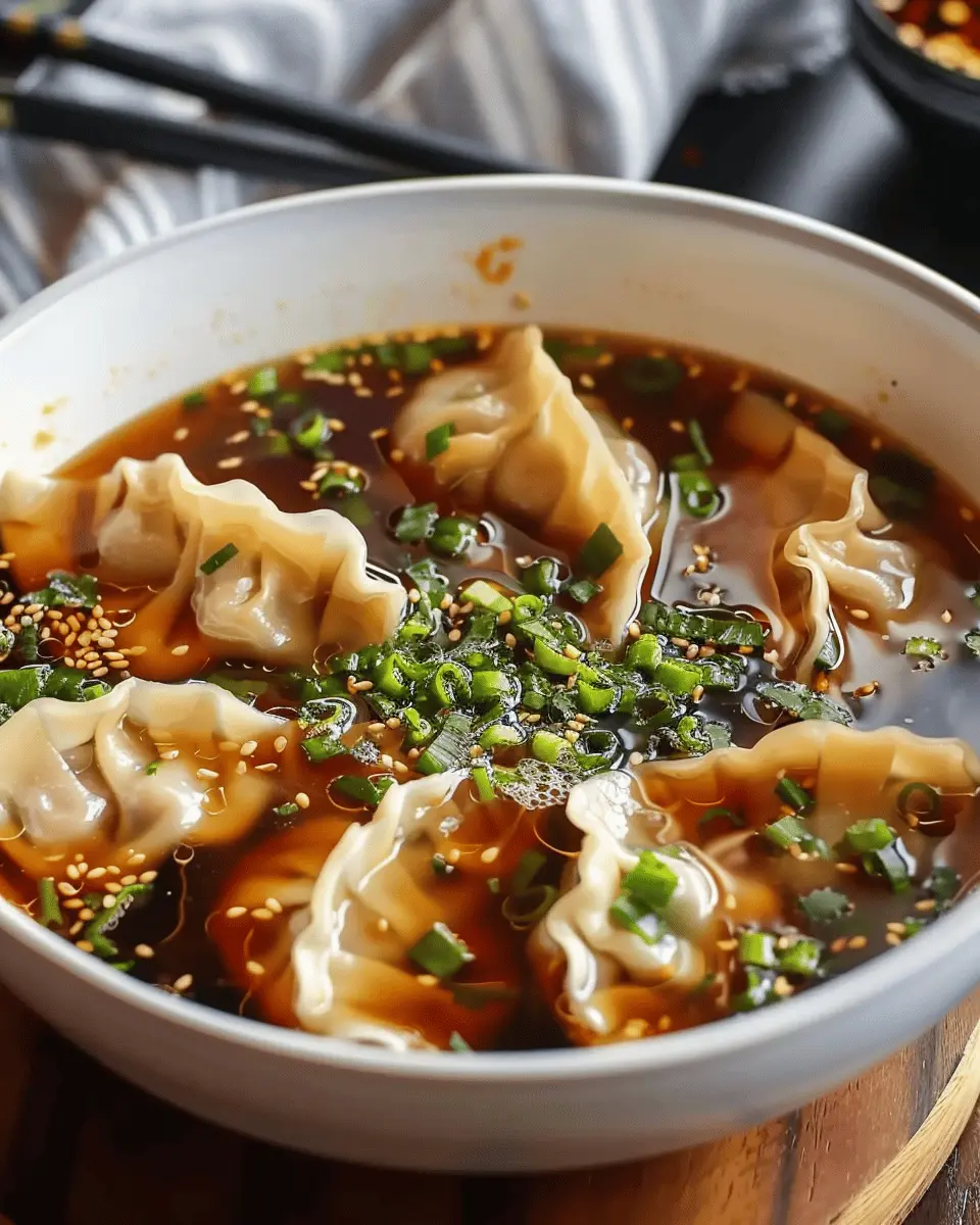 Potsticker Soup: Easy Comfort Food with Turkey Bacon and Beef