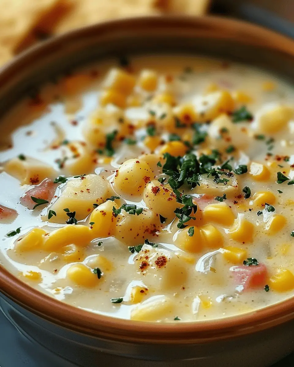 Slow Cooker Amish Corn Chowder: The Best Comfort Food Delight