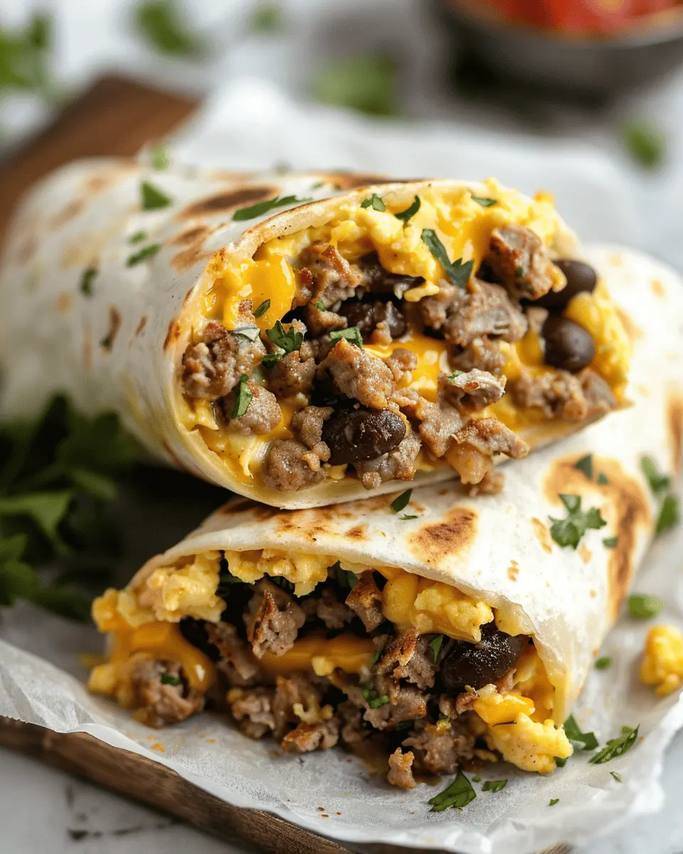 Air Fryer Breakfast Burrito: Easy Turkey Bacon & Chicken Ham Delight