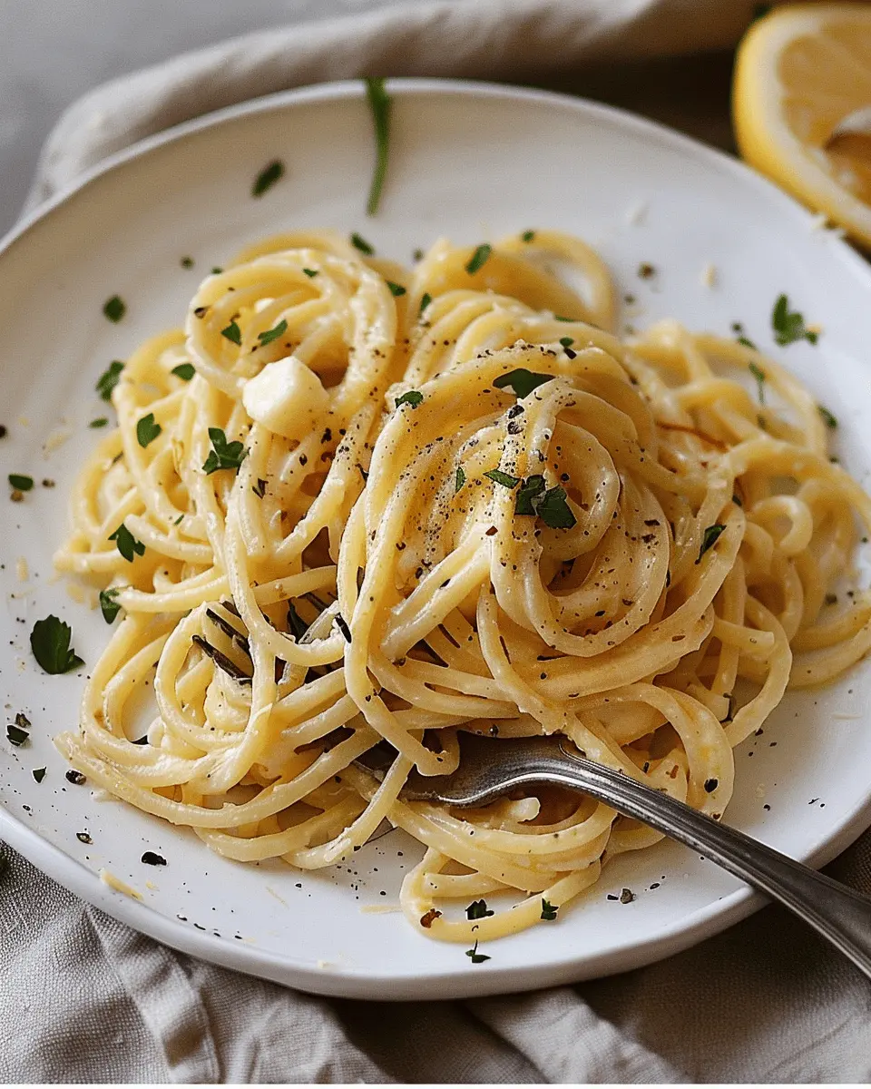 Creamy Lemon Butter Pasta Sauce with Spaghetti: A Zesty Delight