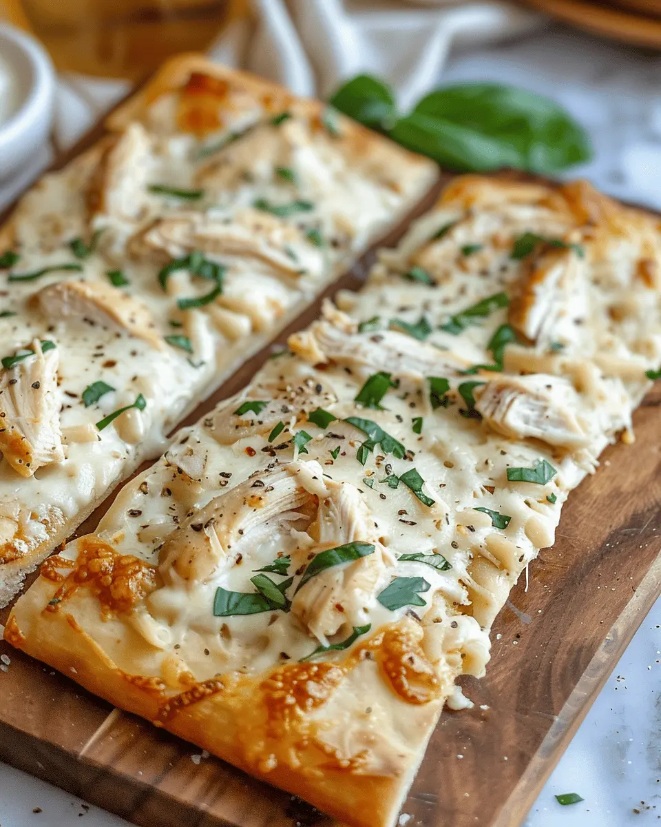 Chicken Alfredo Flatbread: Easy Recipe for a Family Feast