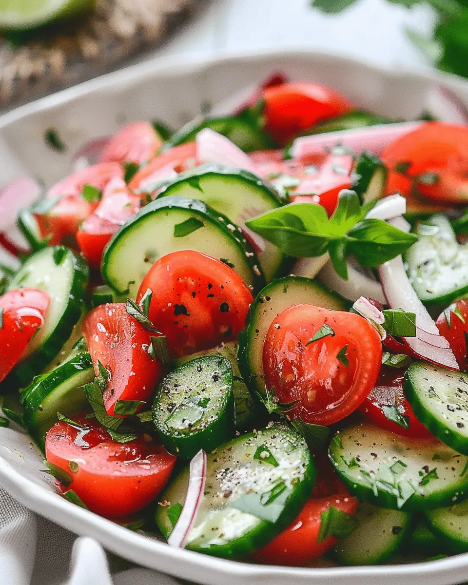 Cucumber Tomato Salad with Turkey Bacon: A Fresh Twist on Tradition
