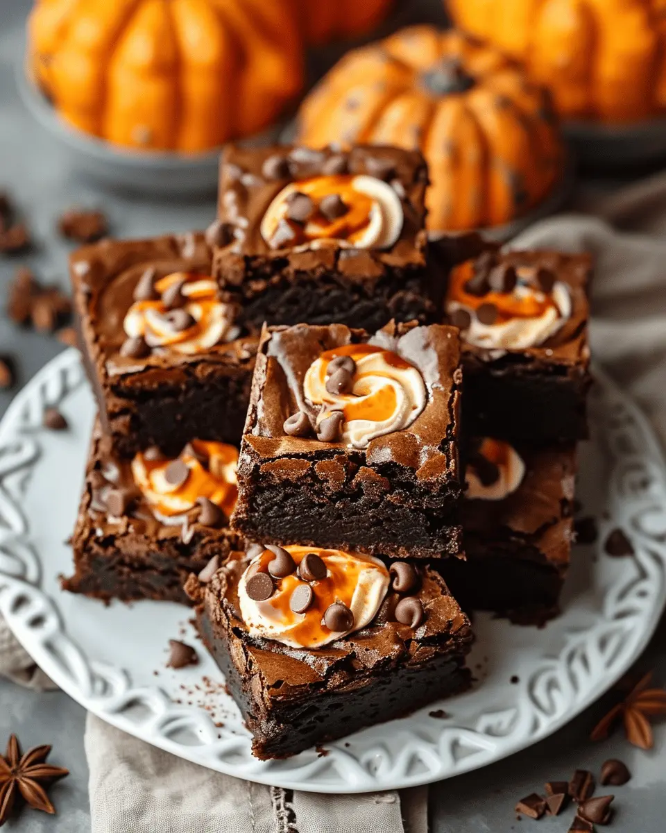 Pumpkin Patch Brownies: Indulgent Treat for Fall Celebrations