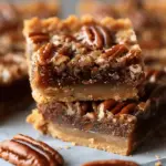 Rich Pecan Pie Bars with Pie Crust
