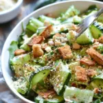 Cucumber Caesar Salad