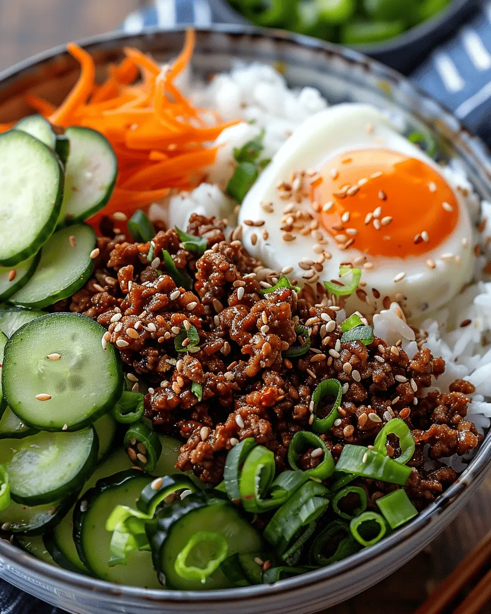 Quick & Easy Korean Ground Beef Bowl for a Delicious Weeknight Meal