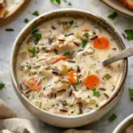 Creamy Crockpot Chicken Wild Rice Soup