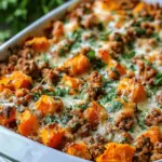 Ground Turkey Sweet Potato Bake