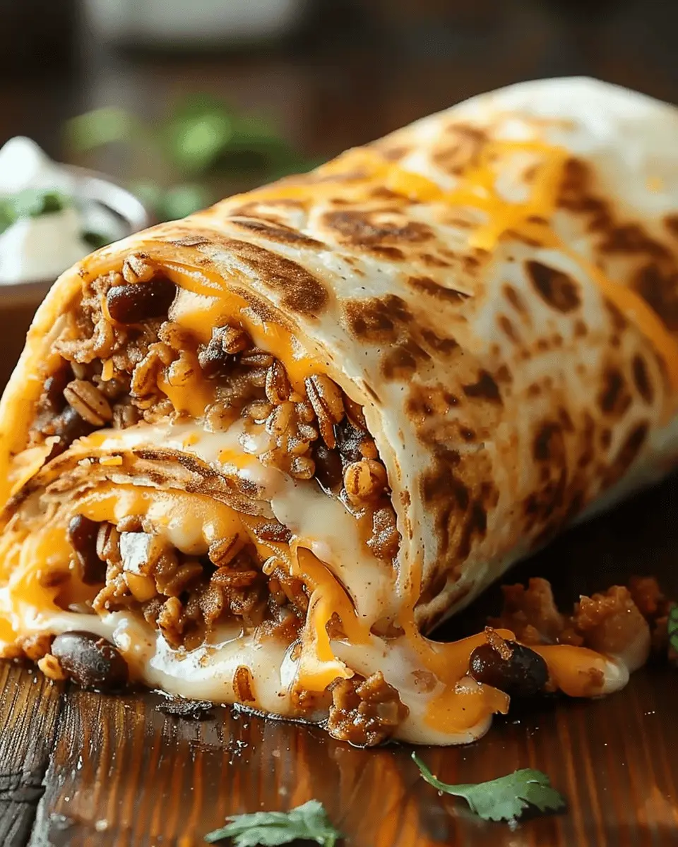 Easy Grilled Cheese Burrito with Turkey Bacon: A Cheesy Delight