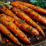 Maple Mustard Roasted Carrots