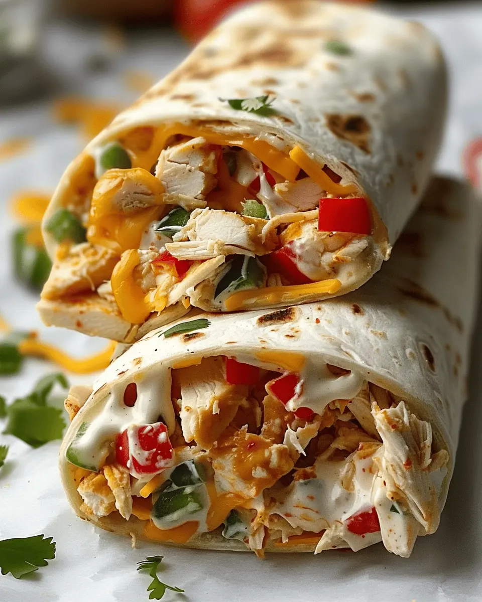 Chicken Bell Pepper Ranch Burritos: Easy, Flavor-Packed Delight