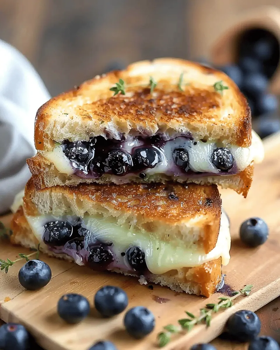 Crispy Blueberry Grilled Cheese: A Sweet and Savory Delight