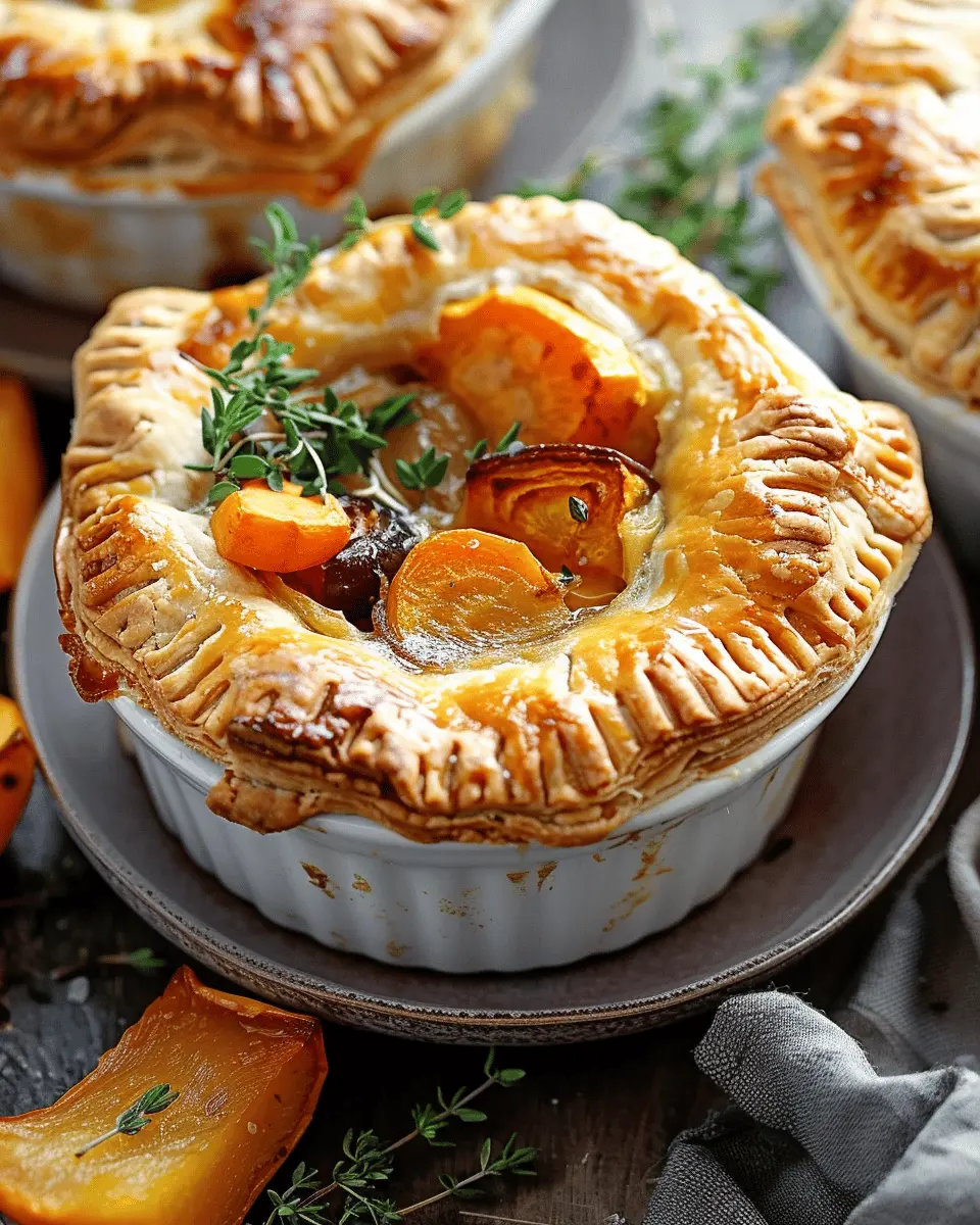 Roasted Autumn Vegetable Pot Pies: Cozy Comfort Food Delight