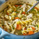 Easy Chicken Noodle Soup with Egg Noodles