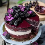 Blackberry Velvet Gothic Cake