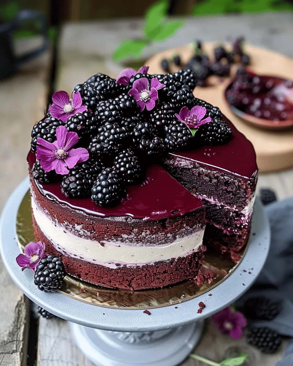 Blackberry Velvet Gothic Cake: Indulge in This Easy Delight